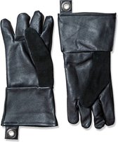 Stuff barbecue handschoen leder set van 2 zwart