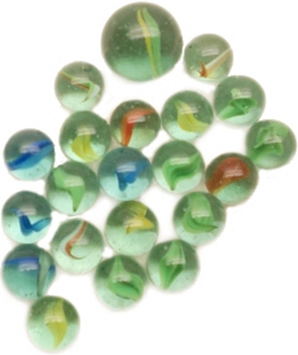 50 Pièces 16 mm Billes en Verre Colorées, Jouet en Marbre Enfant