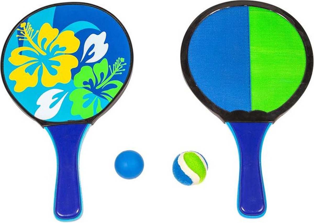 Summertime Catch and Hit met Bloemenprint 4-delig Blauw/Groen