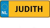 Nummer Bord Naam Plaatje - JUDITH - Cadeau Tip