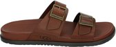 UGG WAINSCOTT BUCKLE SLIDE M - Volwassenen Heren slippers - Kleur: Bruin - Maat: 45