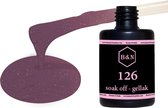 Gellak - 126 - 15 ml | B&N - soak off gellak