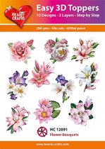 Easy 3D Topper - Flower Bouquets - HC12891 - 10 verschillende - 3 lagen