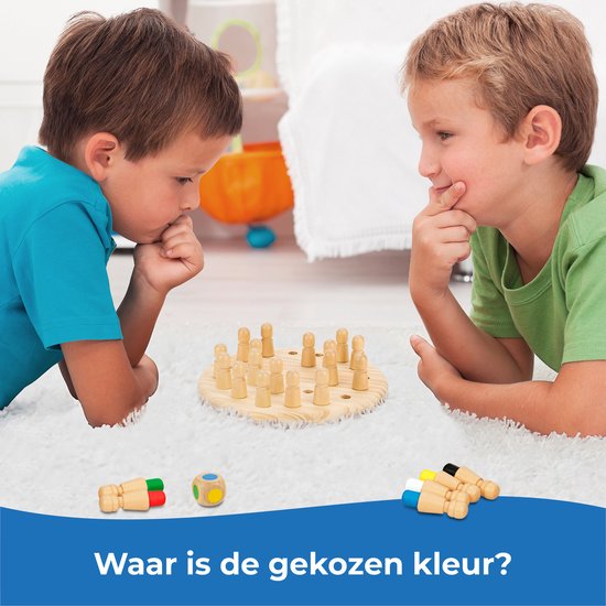 Thumbnail van een extra afbeelding van het spel Toyfel Magnus – Houten Memory Schaakspel met Tas 18 cm – Memory Chess Montessori Educatief Speelgoed voor Kinderen Spel voor Logica & Coördinatie
