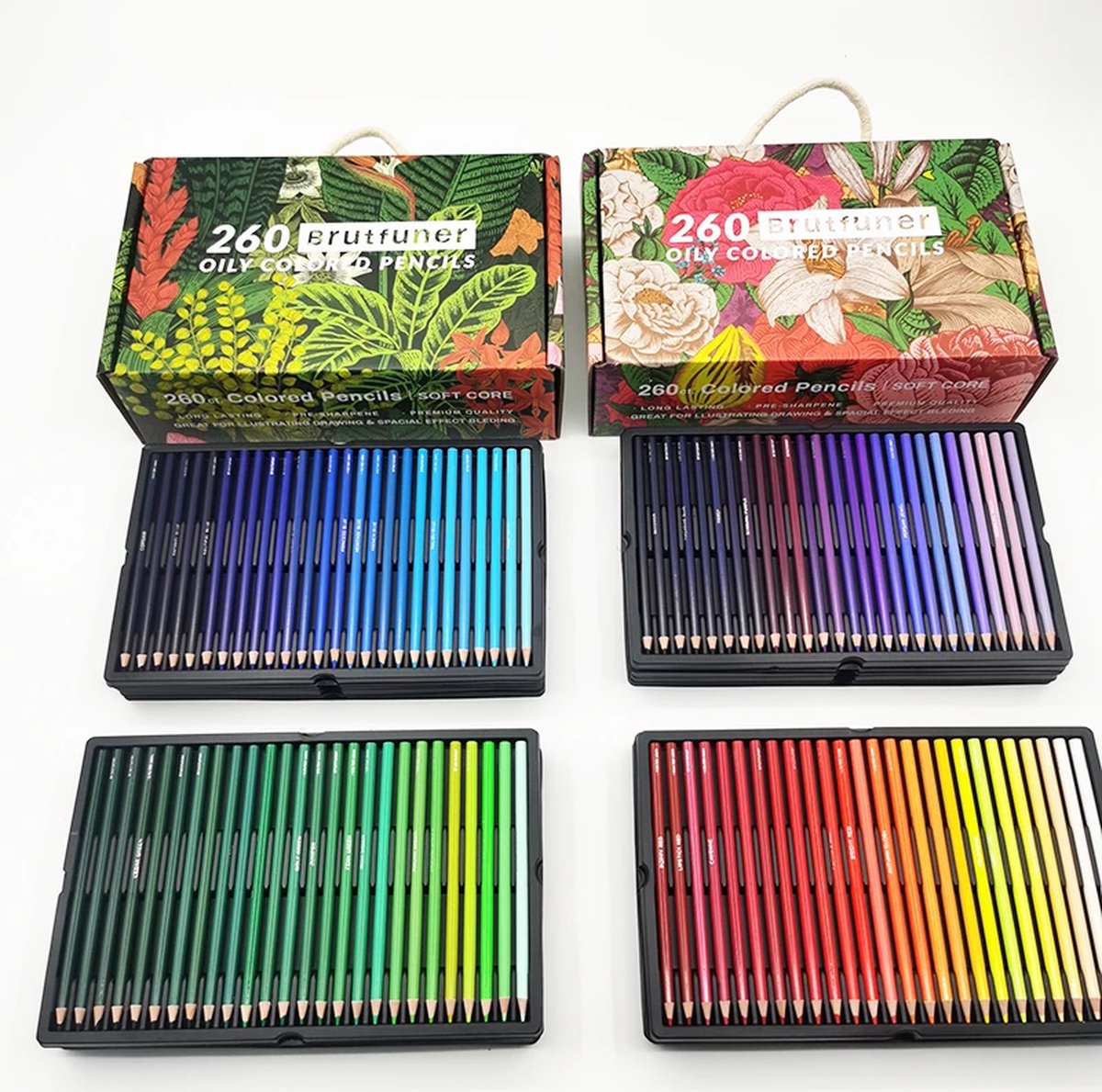 150 pièces crayon de couleur professionnel ensemble de dessin d
