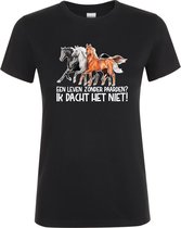 Klere-Zooi - Een Leven Zonder Paarden? - Dames T-Shirt - L