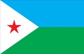Djiboutiaanse vlag - Djibouti - 90 x 150 cm
