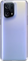 iMoshion Hoesje Siliconen Geschikt voor Oppo Find X5 Pro 5G - iMoshion Softcase Backcover smartphone - Transparant