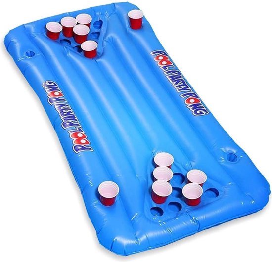Bierpong Luchtbed Pool Party Beer Pong Zwembad Drijvend Luchtmatras