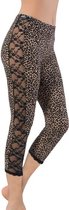 Legging- Dames katoen legging 213- Panterprint- Maat 36/38 One Size