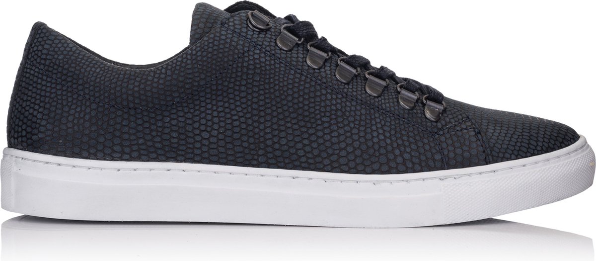 Omnio velo eco sneakers heren blauw embossed leer