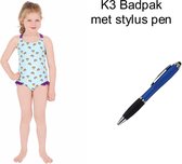 K3 Zwempak - Badpak - regenboog. Maat 122/128 cm - 7/8 jaar + EXTRA 1 Stylus Pen.