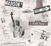 NEW YORK BEHANGPAPIER | Kinderkamer - grijs metallic - A.S. Création Boys & Girls 6