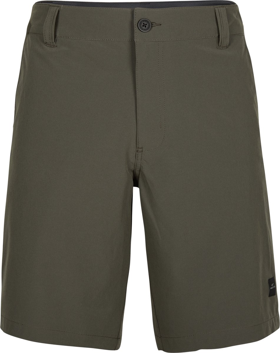 O’Neill Shorts Men HYBRID CHINO SHORTS Military Military 50% Polyester 42% Recycled Polyester 8% Elastane Chino 4 Groen