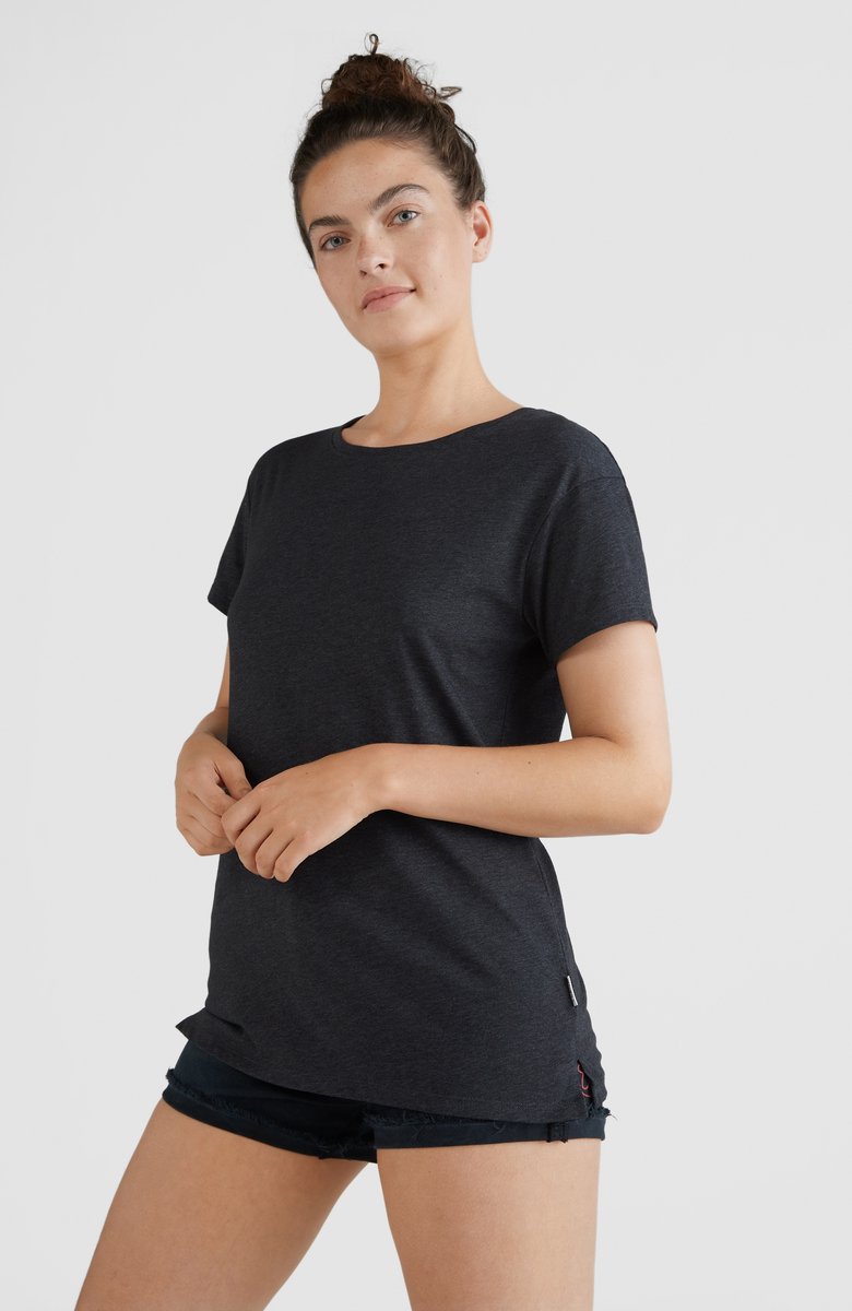 O’Neill T-Shirt Women Essentials t-shirt Out B S Out B 60% Cotton 40% Recycled Polyester Round Neck Zwart