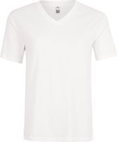O'Neill T-Shirt Women ESSENTIALS V-NECK T-SHIRT Snow White S - Snow White 60% Cotton, 40% Recycled Polyester V-Neck