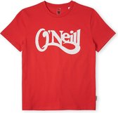 O'Neill T-Shirt Girls WAVES Sunrise Red 176 - Sunrise Red 100% Katoen Round Neck