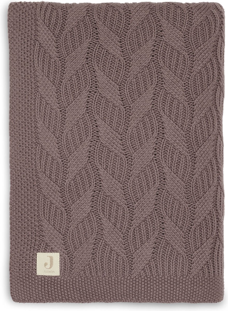 Jollein Deken Ledikant 100x150cm Spring Knit - Chestnut Jollein Deken Ledikant 100x150cm Spring Knit - Chestnut