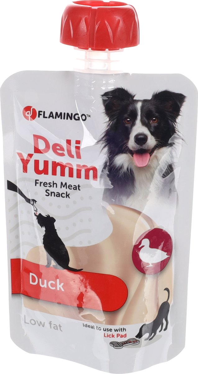 Flamingo Snack Pasta - Voor likmat - Deli Yumm Fresh Meat Duck