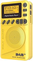 Bluetoolz® | DAB+ BT-P9 CE geel | Oplaadbare portable radio met DAB+, FM en MP3 music | voorzien van CE keurmerk