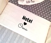 Wieglaken Baby | Hotel Oma |  Laken Meyco wit | katoen | wit | 75 x 100 cm | Cadeau voor oma