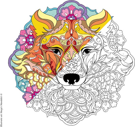 Masja van den Berg - Kleuren op nummer - Masja’s Mandala's - mandala - kleurboek voor volwassenen