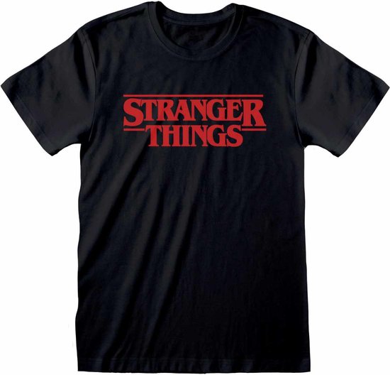 Stranger Things - Logo - Black - T-Shirt - Maat L