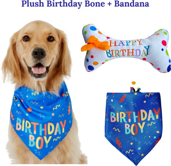 Ensemble d'anniversaire pour chien Blauw - Fournitures de fête d' anniversaire pour