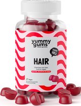 Yummygums Hair - haarvitamine gummies - suikervrij - met biotine en bamboe extract - 100% vegan - 60 gummies