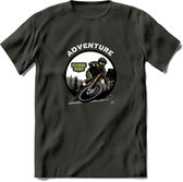 Adventure T-Shirt | Mountainbike Fiets Kleding | Dames / Heren / Unisex MTB shirt | Grappig Verjaardag Cadeau | Maat M