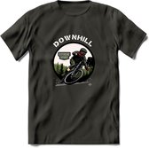 Downhill T-Shirt | Mountainbike Fiets Kleding | Dames / Heren / Unisex MTB shirt | Grappig Verjaardag Cadeau | Maat 3XL