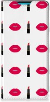 Beschermhoes Geschikt voor Samsung Galaxy A73 Telefoonhoesje Lipstick Kiss