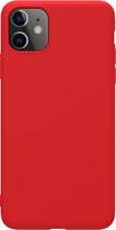 Nillkin Rubber-Wrapped TPU Back Case - Geschikt voor Apple iPhone 11 (6.1") - Rood