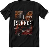 Summer Time | TSK Studio Zomer Kleding  T-Shirt | Rood - Oranje | Heren / Dames | Perfect Strand Shirt Verjaardag Cadeau Maat S
