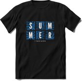 Summer Paradise | TSK Studio Zomer Kleding  T-Shirt | Donkerblauw | Heren / Dames | Perfect Strand Shirt Verjaardag Cadeau Maat M