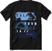 California Summer | TSK Studio Zomer Kleding  T-Shirt | Donker Blauw | Heren / Dames | Perfect Strand Shirt Verjaardag Cadeau Maat L