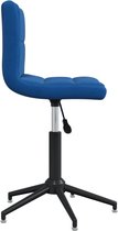 Eetkamerstoelen draaibaar 2 st fluweel blauw