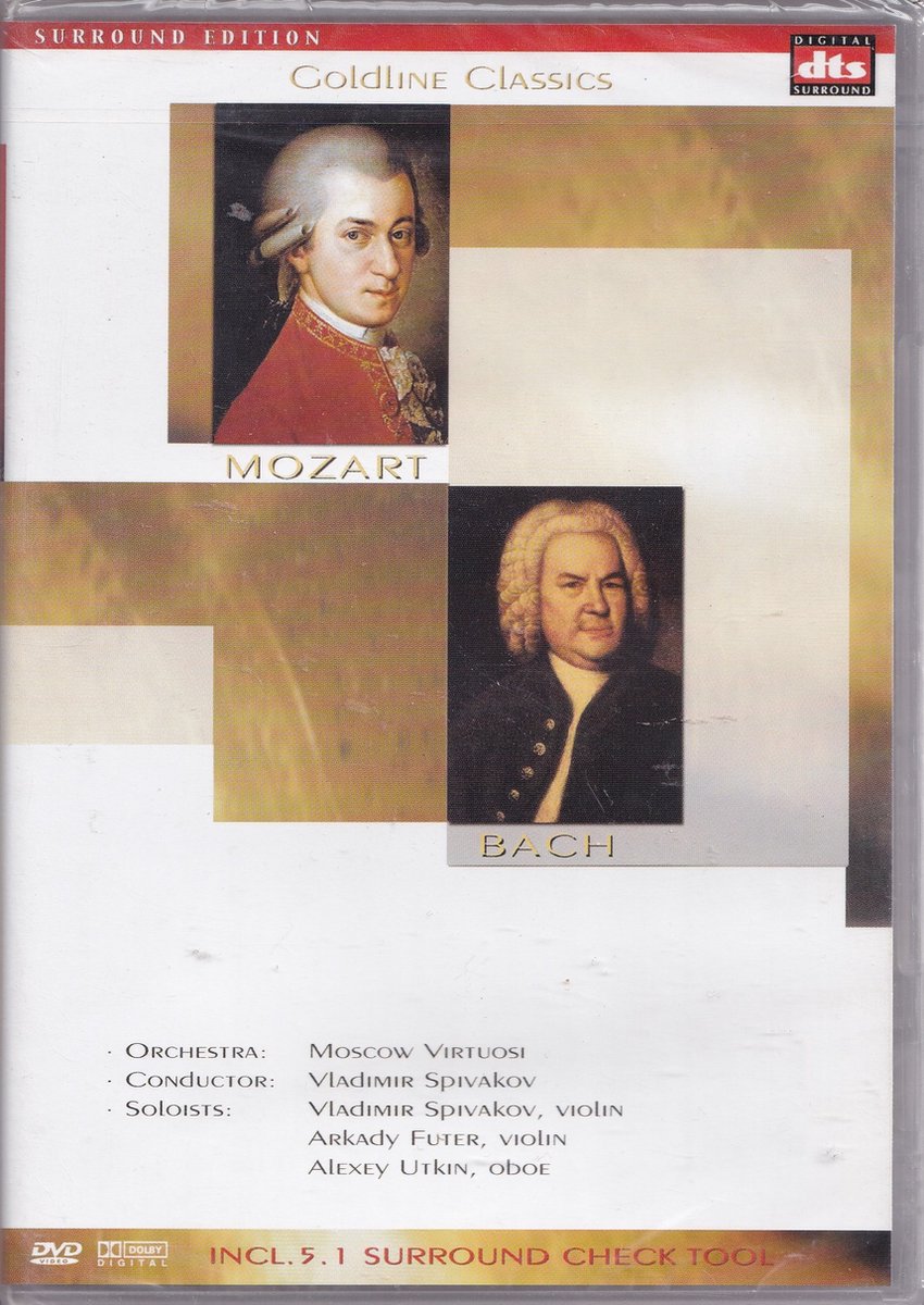 DVD Goldline Classics - Mozart and Bach - Moscow Virtuoso o.l.v. Vladimir Spivakov