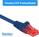 Neview - Câble UTP premium de 3 mètres - CAT 6 - Blauw - (câble réseau/câble internet)