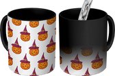 Magische Mok - Foto op Warmte Mokken - Heks - Pompoen - Halloween - Magic Mok - Beker - 350 ML - Uitdeelcadeautjes