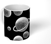 Mok - Koffiemok - Planeten - Patronen - Saturnus - Mokken - 350 ML - Beker - Koffiemokken - Theemok