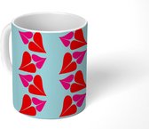 Mok - Koffiemok - Mond - Liefde - Patroon - Mokken - 350 ML - Beker - Koffiemokken - Theemok