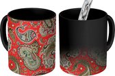 Magische Mok - Foto op Warmte Mokken - Koffiemok - Bandana - Antiek - Design - Boho - Magic Mok - Beker - 350 ML - Theemok