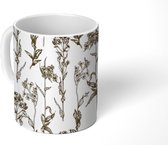 Mok - Koffiemok - Vintage - Planten - Bloemen - Design - Mokken - 350 ML - Beker - Koffiemokken - Theemok