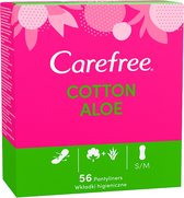 3x Carefree - Inlegkruisjes - Normal Aloe - 56 Stuks