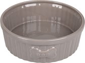 Flamingo eet- en drinkpot mabel taupe rond - 12.5cm l x 12.5cm b x 4cm h - 300ml - ∅ 12.5cm