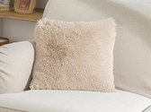 Fluffy zacht kussenhoes Beige
