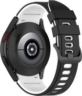 Fungus - Smartwatch bandje - Geschikt voor Samsung Galaxy Watch 6 (incl. Classic), Watch 5 (incl. Pro), Watch 4 - Horloge - Siliconen - Sport - Zwart