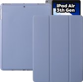 iPad Air 3 (2019) 10.5 Hoes - iPad Air 2019 (3e generatie) Case - Paars - Smart Folio iPad Air Cover met Apple Pencil Opbergvak - Hoesje voor Apple iPad Air 3e Generatie (2019) 10.