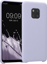 kwmobile telefoonhoesje geschikt voor Huawei Mate 20 Pro - Hoesje met siliconen coating - Smartphone case in pastel-lavendel